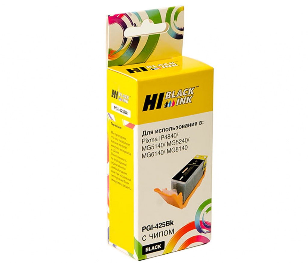 Картридж Hi-Black (HB-PGI-425PGBK) для Canon PIXMA iP4840/ MG5140/ MG6140, чёрный
