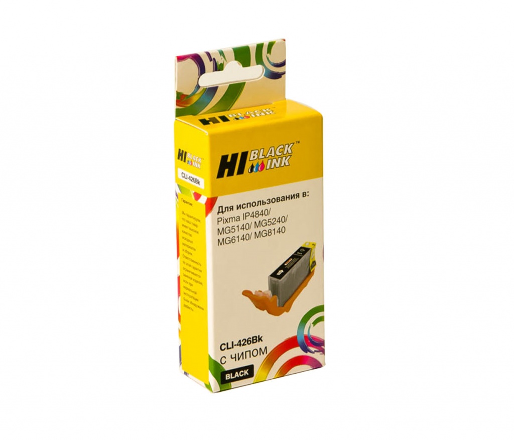 Картридж Hi-Black (HB-CLI-426BK) для Canon PIXMA MG5140/ MG5240/ MG6140/ MG8140, чёрный